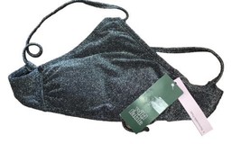 Wild Fable Black Sparkle Glitter Bathing Suit Top Size XS(0-2) W/ Tags - $9.38