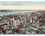Skyline and Piers Along Hudson River New York City NY UNP Unused DB Post... - $3.91