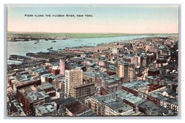 Skyline and Piers Along Hudson River New York City NY UNP Unused DB Postcard W14 - £3.11 GBP