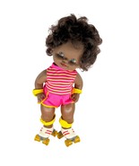 Vintage Mattel Baby Skates Doll African American 1982 Works Great! - €24,81 EUR