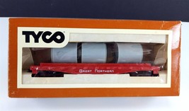 TYCO 342D Great Northern Skid Flat with Culvert Pipe HO Scale - $8.91