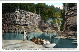 The Finish of the Trip Down, Ausable Chasm, New York Postcard - £5.70 GBP