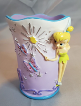 Tinkerbell Tinker Bell Magic Tumbler Tink 3D Resin Cup 4in Purple Decor Disney - £15.78 GBP