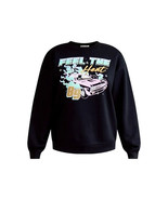 Wound up Feel The Heat Muscle Car Black Graphic Crewneck Sweatshirt Juni... - $238.69 MXN