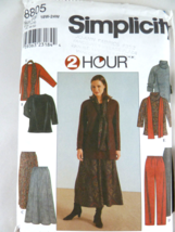 Simplicity Vintage Sewing Pattern 8805 Ladies Pant Skirt Top Uncut Easy - $8.90