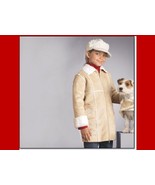 Girls Embroidered Suede Shearling Winter Coat Faux Fur Long Sleeve Size ... - $19.95