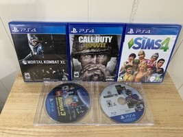 Playstation 4 PS4 Lot of 5 Mixed Game Lot Bundle - Call Of Duty, Mortal ... - £21.87 GBP