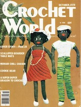 Vintage Crochet World September-October 1978 V1 N4 Magazine  - $13.99