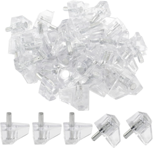 Clear Shelf Support Pegs, 30 Pcs 3Mm Plastic Shelf Pins Small Cabinet Sh... - $11.90 CAD