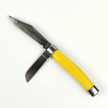 Vintage Imperial Solid Yellow 2-Blade Folding Pocket Knife Providence RI... - $17.95