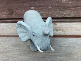 Vtg Small Grey Elephant Nodder Figure 6&quot; Long - £23.64 GBP