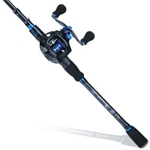 Sougayilang Baitcaster Combo Fishing Rod and Reel Combo, Ultra Light Baitcast... - £105.12 GBP