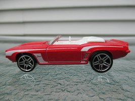 Hot Wheels, 69 Camaro (Convertible),Red, White int issued 2013  - £3.14 GBP