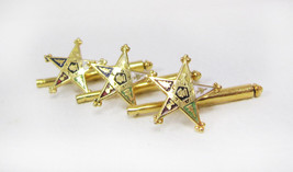 Vintage Lot Of 3 Eastern Star Masonic Gold Tone Shirt Studs - £47.76 GBP