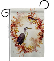 Birds Wreath Garden Flag Bird 13 X18.5 Double-Sided House Banner - £15.87 GBP