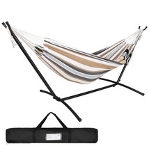 Hammock With Stand For 2 Person With Carrying Case Outdoor Patio Use Por... - £88.04 GBP