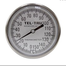 Teltru 16120577 Bimetallic Industrial Thermometer 0-150 Deg C 1-3/4 Face 5 Stem - £143.46 GBP