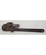 *PV23) Vintage 18&quot; Drop Forged Tool Steel Heavy Duty Adjustable Jaw Pipe... - £7.81 GBP