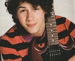 Jonas Brothers Nick Jonas teen magazine pinup clipping guitar Tiger Beat... - £2.78 GBP