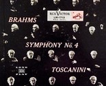 Brahms Symphony No. 4 In E Minor Op. 98 [Vinyl] Arturo Toscanini - $19.99