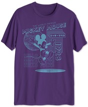 Jem Mens Mickey Mouse Graphic T-Shirt, Purple, Medium - £11.95 GBP