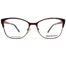 Juicy Couture Eyeglasses Frames JU144 0RV7 Burgundy Red Cat Eye 52-16-135 - £51.86 GBP