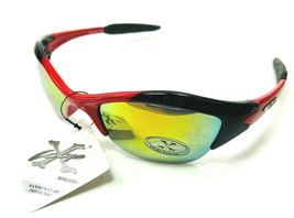 Xloop Men Red Black Colorful Mirrored Lens Sport Jogging Plastic sunglasses NWTs - £9.08 GBP