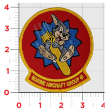 MARINE AIRCRAFT GROUP MAG-41 WWII BUNNY EMBROIDERED HOOK &amp; LOOP PATCH - £31.45 GBP