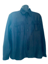 Clockhouse Men’s Black Two Pocket Viscose Long Sleeve Shirt Size L - £12.61 GBP