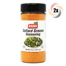 2x Shakers Badia Collard Greens Seasoning Fat &amp; Gluten Free 6oz Fast Shipping! - £16.02 GBP