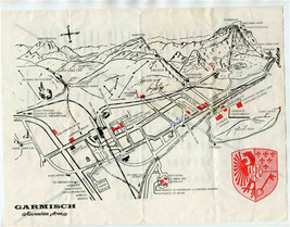 Garmisch Armed Forces Recreation Area Map &amp; 3 Bavarian Zugspitz Railways... - $27.72