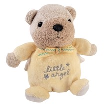 Carters Child of Mine Baby Bear Little Angel Rattle 5&quot; Plush Wings Easte... - £11.10 GBP