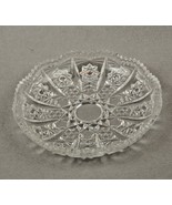 VTG Clear Glass Star Round Bowl Candy Nut Sawtooth &amp; Scalloped Rim 6&quot; Da... - £9.19 GBP