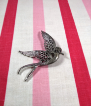 Wonderful Sarah Coventry &quot;Peace, 1971&quot; Silver Rhodium Plated Peace Dove Brooch - £14.15 GBP