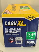 1000 Clips Lash XL Tile Leveling System for 1/16" 1.5mm Grout Install Fl... - $33.27