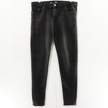 H &amp; M Womens Black Jeans Jeggings 12 Slim Fit Stretch 29&quot; Inseam 32&quot; Waist Denim - $23.07