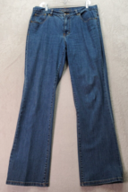 Lauren Jeans Co. Bootcut Jeans Women Size 12 Blue Denim Cotton Pocket Flat Front - $23.80