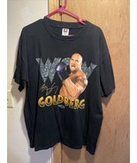 Vtg 90s Cotton Park WCW Goldberg Black Wrestling Shirt Mens  XL Wrestling - $44.66 CAD