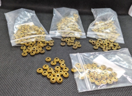 Large Lot Gear Focal Beads Brass Color Jewelry Supply Findings Arts Crafts - £12.92 GBP