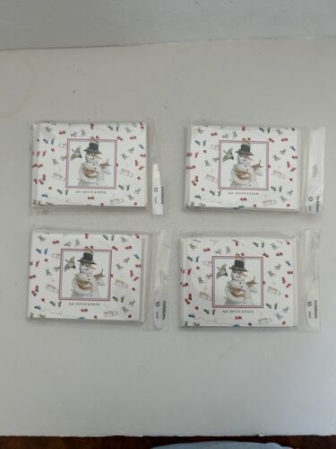 Hallmark Party Express Snowman Christmas Invitation Cards  40 CARDS & ENVELOPES