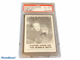 Spook Stories Leaf Card 1961 PSA 8 Universal Monster #12 Quicksand Horror Bath - £296.76 GBP