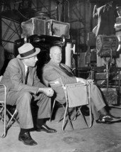 James Stewart on set with Alfred Hitchcock during filming Vertigo 8x10 Photo - £6.28 GBP