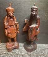 Vintage Asian Boxwood Carved Statue Figure - $28.57