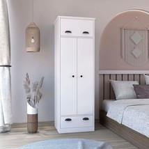 White Dresser Closet with Hanging Rod &amp; Shelves - $7,963.44 MXN