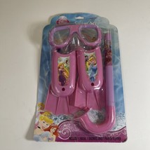 Disney Princess Swim Set for Kids - Includes Girls Mask, Snorkel, and Fins - £12.94 GBP