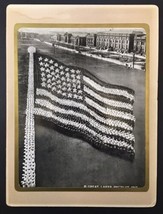 Living Flag Photograph WW1 Great Lakes Blue Jackets Naval Recruits 1917 ... - £790.63 GBP