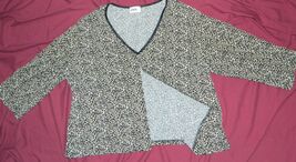 Womens Classic JBS Limited Brand Casual Leopard Cover-Up Top size 24W - $15.79