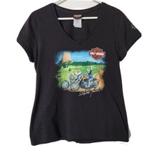HARLEY DAVIDSON T-Shirt Scott Jacobs Limited Edition Graphics Women&#39;s Large - $18.81