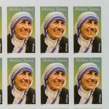 2 Mother Teresa Stati Uniti Francobollo Piastre (Foglio Di 20) - £43.25 GBP