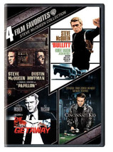 4 Film Favorites Steve Mcqueen Bullitt Cincinnati Kid Getaway Deluxe Edition, Pa - £8.51 GBP